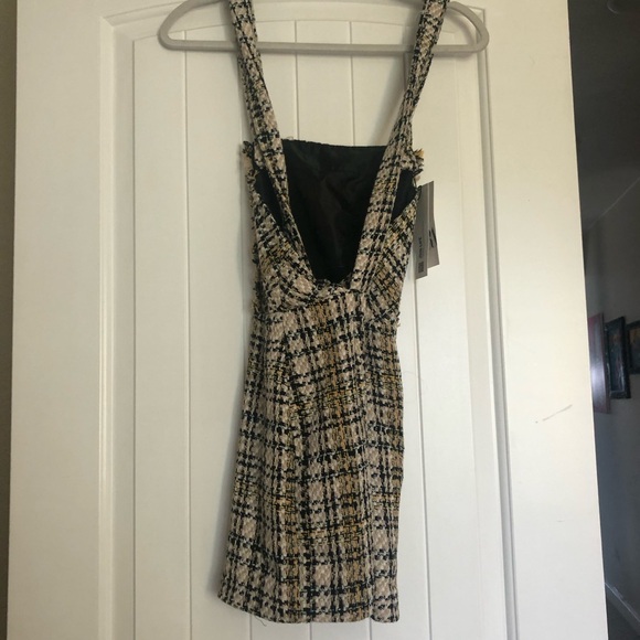 NWT ZARA PLAID MINI DRESS - Picture 3 of 7
